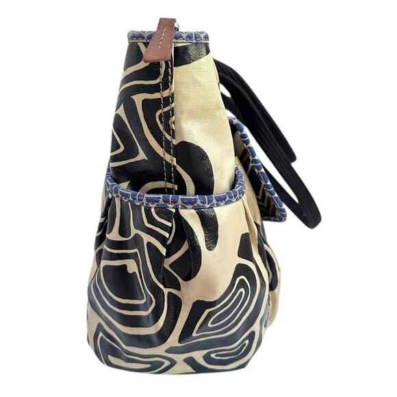 Vintage Fossil Key Per Diaper Bag Large Tote Coated Canvas Abstract Retro Print - Picture 6 of 16